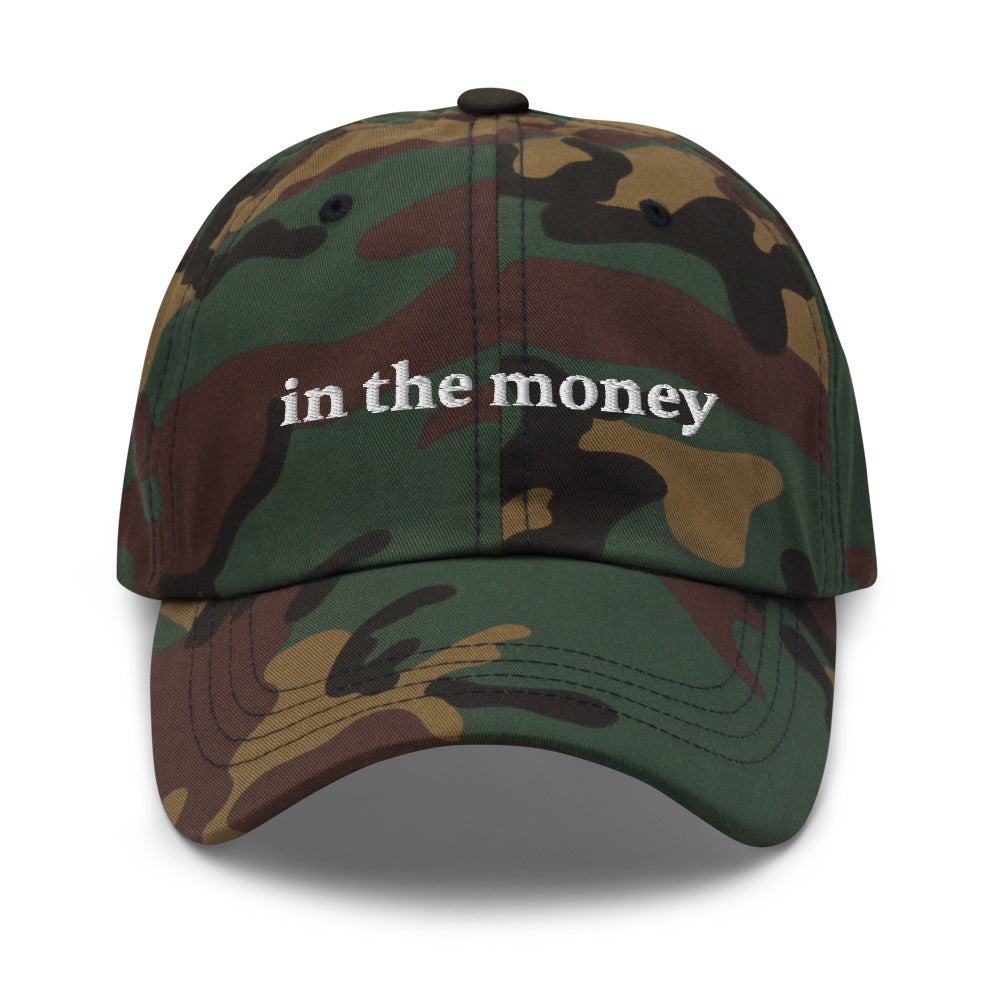 In the money Options trader funny dad hat