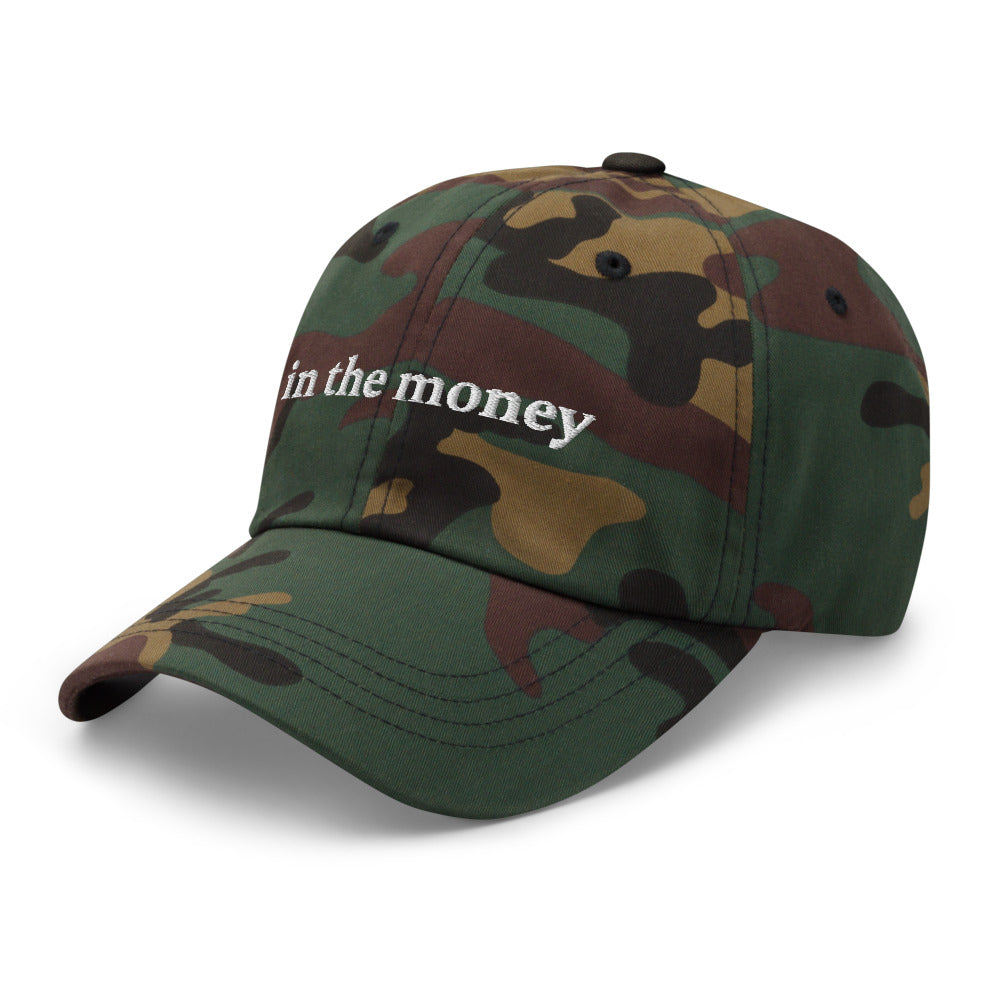 In the money Options trader funny dad hat