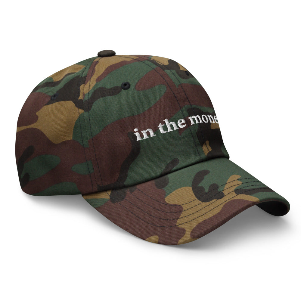 In the money Options trader funny dad hat