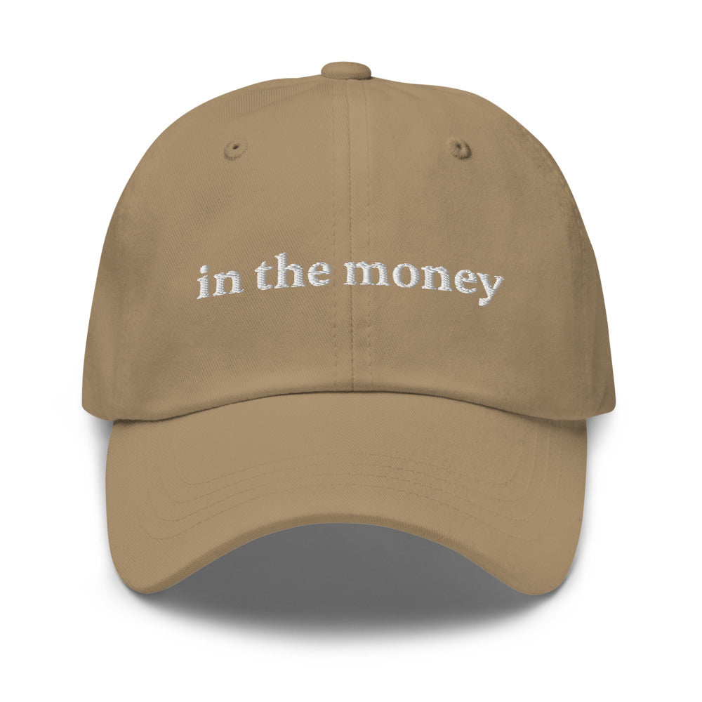 In the money Options trader funny dad hat