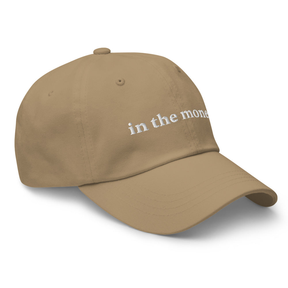 In the money Options trader funny dad hat