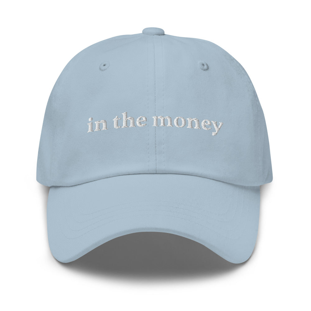 In the money Options trader funny dad hat