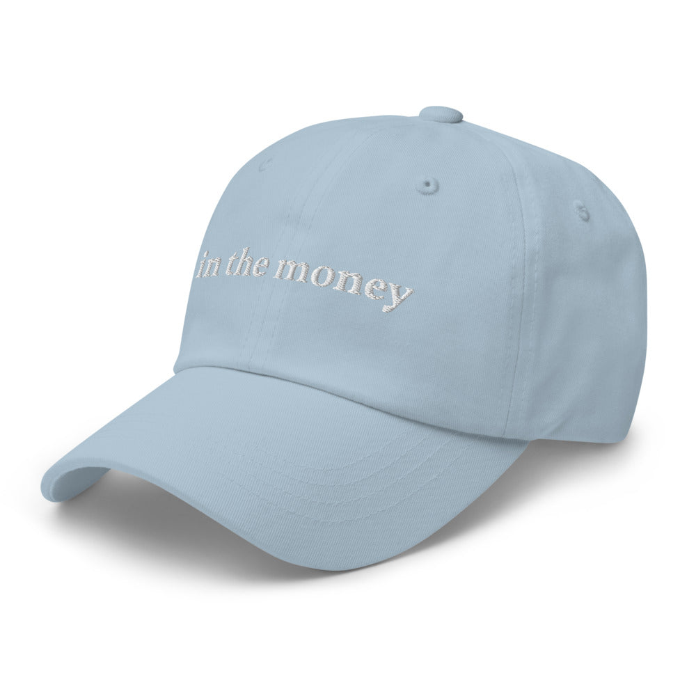 In the money Options trader funny dad hat