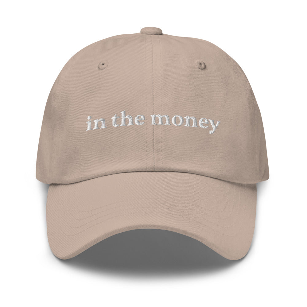 In the money Options trader funny dad hat