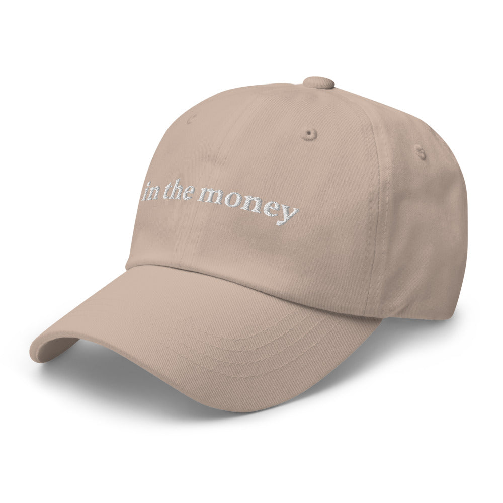 In the money Options trader funny dad hat