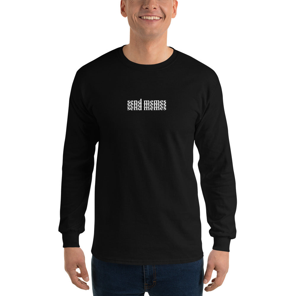 Send memes CottonMen’s Long Sleeve Shirt