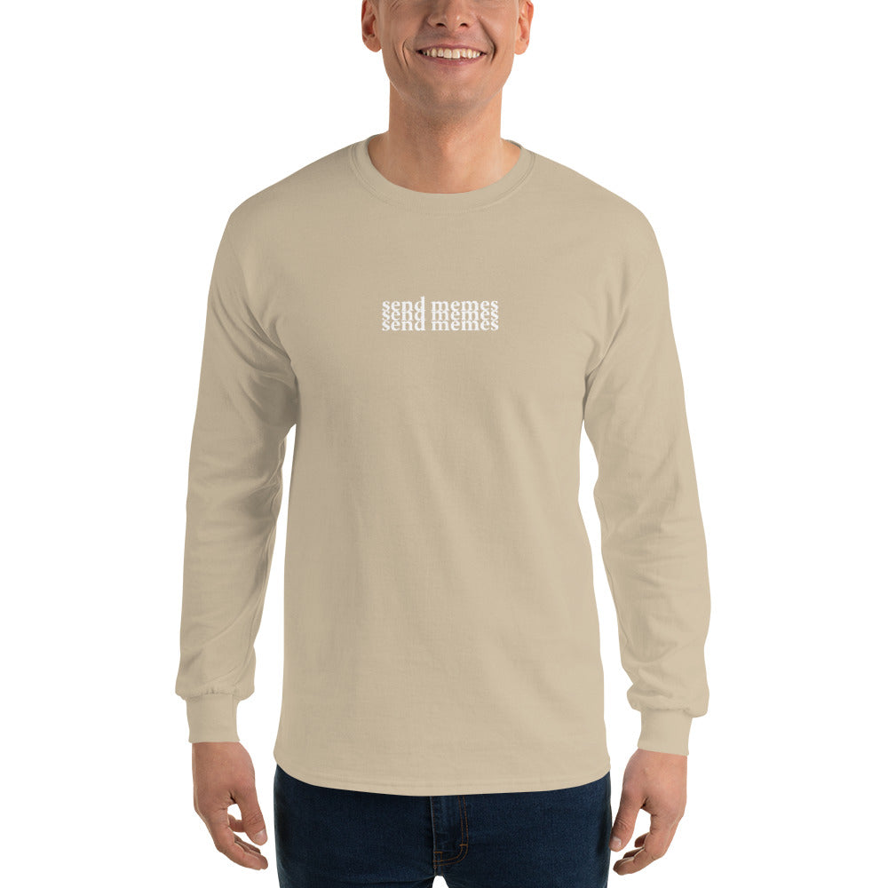 Send memes CottonMen’s Long Sleeve Shirt